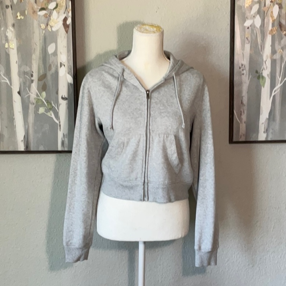 Aeropostale Gray Zip-Up Hoodie